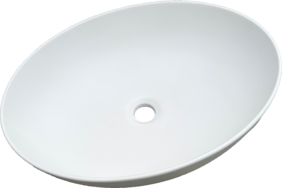 Бяла матирана мивка за баня тип купа Camena